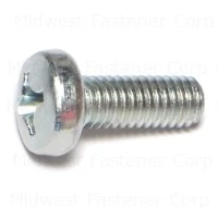 6mm-1.00 X 16mm Zinc Phillips Pan Machine Screws - Durable Fasteners For Various Applications