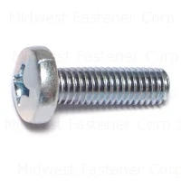 6mm-1.00 X 20mm Zinc Phillips Pan Machine Screws - Durable Fasteners For Various Applications