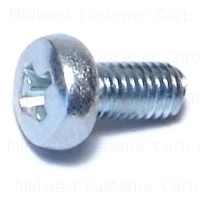 3mm X 0.50 X 6mm Zinc Phillips Pan Machine Screws - Durable Fasteners