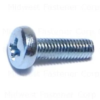 3mm X 0.50 X 10mm Zinc Phillips Pan Machine Screws - Durable Fasteners