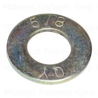 5/8 Inch Yellow Zinc Grade 8 Sae Flat Washers - Durable And Reliable Fasteners