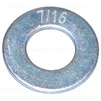 7/16 Inch Yellow Zinc Grade 8 Sae Flat Washers - Durable And Corrosion Resistant