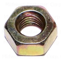 1/4-28 Yellow Zinc Grade 8 Fine Hex Nuts - Durable Fasteners For Heavy-duty Applications
