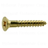 4 X 3/4 Inch Brass Phillips Flat Head Wood Screws - Durable And Corrosion Resistant