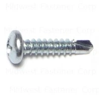8 X 3/4 Inch Zinc Phillips Pan Self-drilling Screws - Durable Fasteners For Various Applications