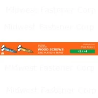 Slotted Wood Screws Midwest Assortment - Various Sizes And Counts