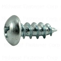 10 X 1/2 Inch Zinc Phillips Round Sheet Metal Screws - Durable Fasteners