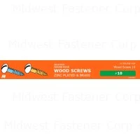 Slotted Wood Screws Midwest Assortment - Various Sizes And Counts
