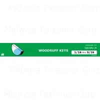 Woodruff Keys Midwest Assortment - Essential Fasteners For Precision Applications