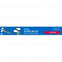 Slotted Flat Head Stove Bolts Midwest Assortment - Durable Steel Fasteners For Various Applications