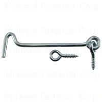 4 Inch Zinc Gate Hooks And Eyes For Secure Fencing And Gates
