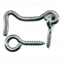 1-1/2 Inch Zinc Gate Hooks And Eyes For Secure Closure