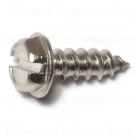 8 X 1/2 Inch Zinc Slotted Hex Washer Sheet Metal Screws - Durable Fasteners
