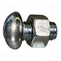 3/8-16 X 3/4 Zinc Slotted Round Stove Bolts - Durable Fasteners For Various Applications