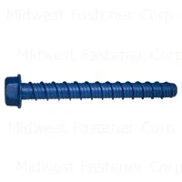 1/2 X 5 Blue Ruspert Torquemaster Hex Masonry Screws - Heavy Duty Fasteners