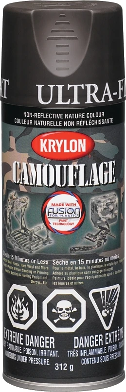 Ultra-flat Interior/exterior Camouflage Paint 311 Grams Brown