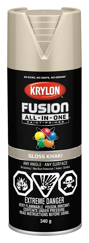 Gloss Khaki Spray Paint 12 Ounce Can - High Quality Finish