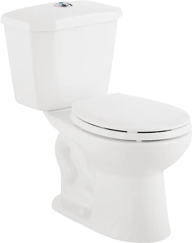 Two-piece Toilet, 1.08 Gpf, Round Bowl, White, Model Tt-2010-wl