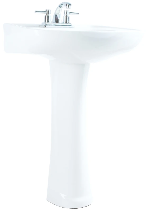 Pedestal Sink 22-3/4" X 18-1/4" X 31-3/4" With Mounting Hardware