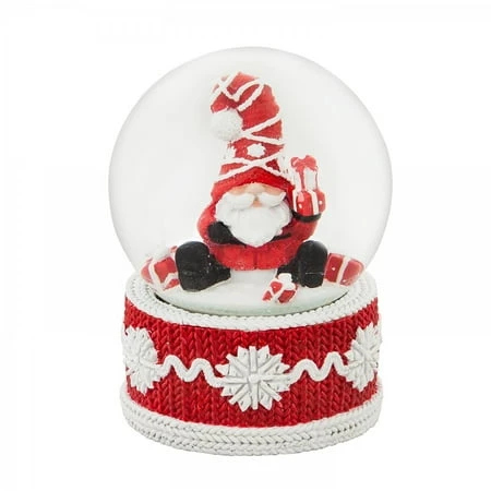 Festive Santa Water Globe 4 X 4 X 5.4 Inches Decorative Holiday Ornament