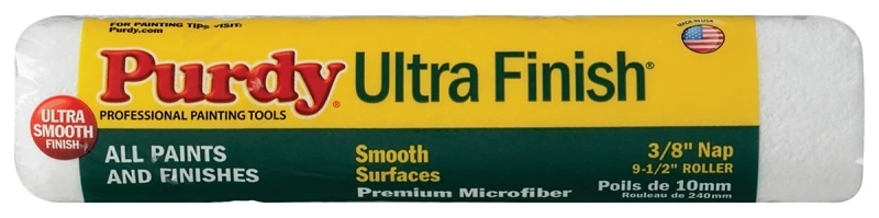 Ultra Finish Replacement Roller Cover 3/8 In Nap 9.5 In Length Microfiber