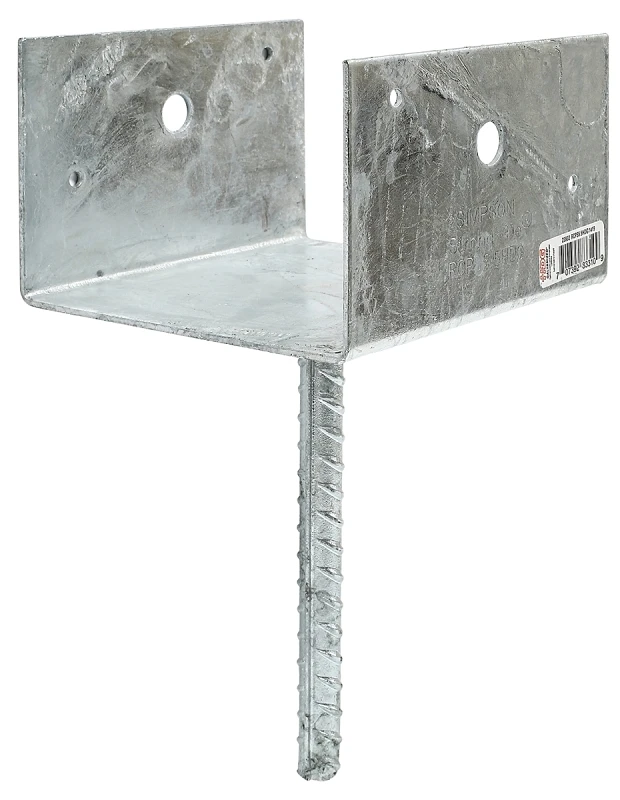 Rcps5.5hdg 6x6 Rebar Carport Saddle For Concrete Installation