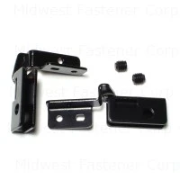 Surface Mount Black Glass Door Hardware - Elegant Design For Modern Spaces