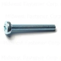 8mm-1.25 X 60mm Zinc Phillips Pan Machine Screws - Durable Fasteners For Various Applications