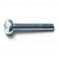 8mm-1.25 X 50mm Zinc Phillips Pan Machine Screws - Durable Fasteners For Various Applications