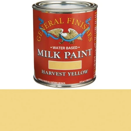 Harvest Yellow Milk Paint, Pint - Non-toxic, Durable Finish