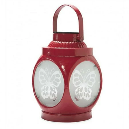 Shadow-casting Butterfly Solar Lantern With Decorative Design