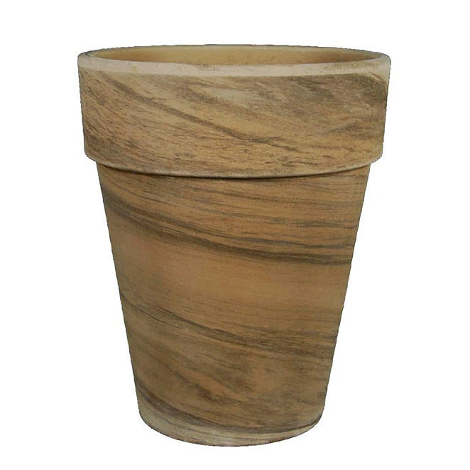 Dark Marble Rose Pot 5 Inch - Elegant Decorative Planter