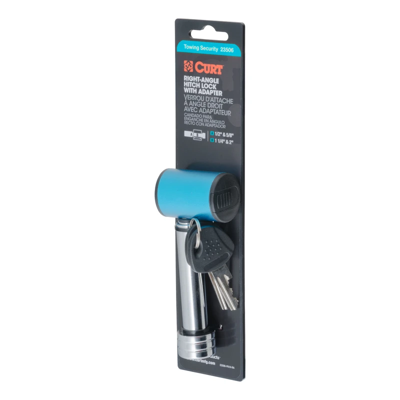 Locking Hitch Pin - Chrome Finish, Model 23506, Durable Towing Accessory