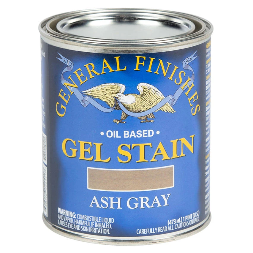 Gel Stain In Ash Gray, 1 Pint For Wood Finishing