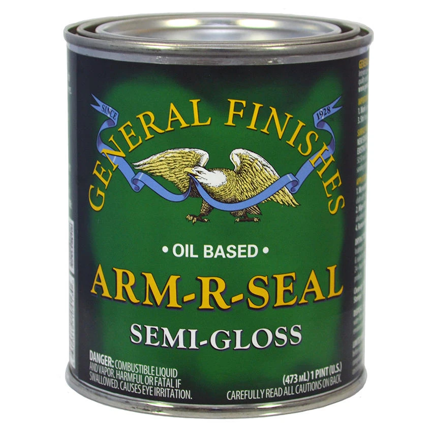 Arm R Seal Top Coat, Semi-gloss Finish, Pint Size