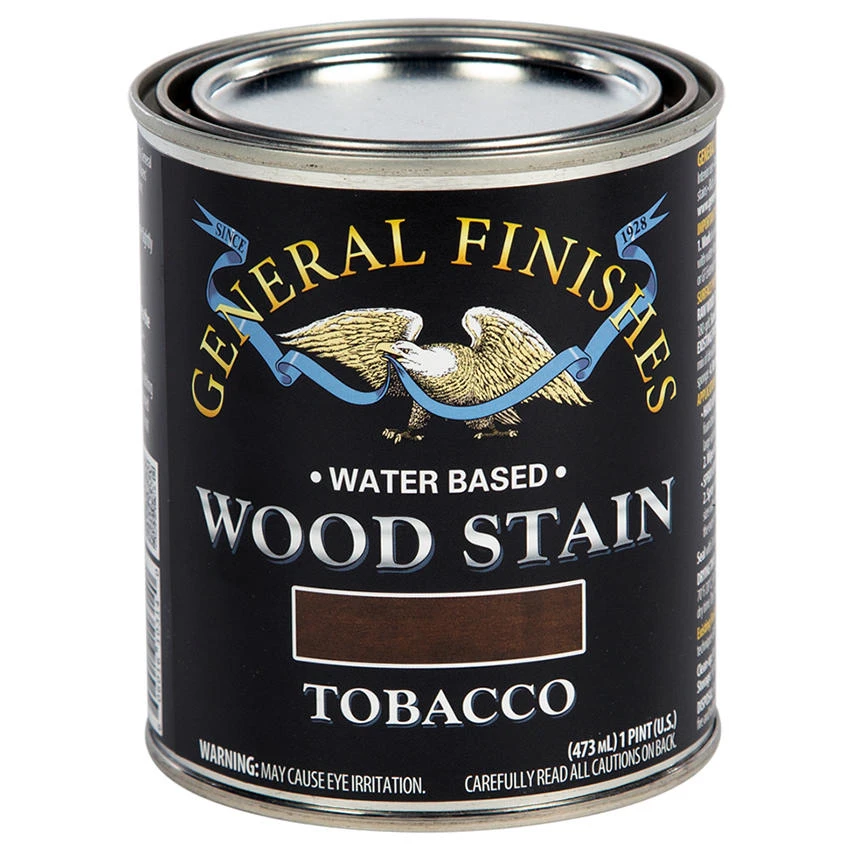 Water Based Wood Stain, Pint Size, Tobacco Finish