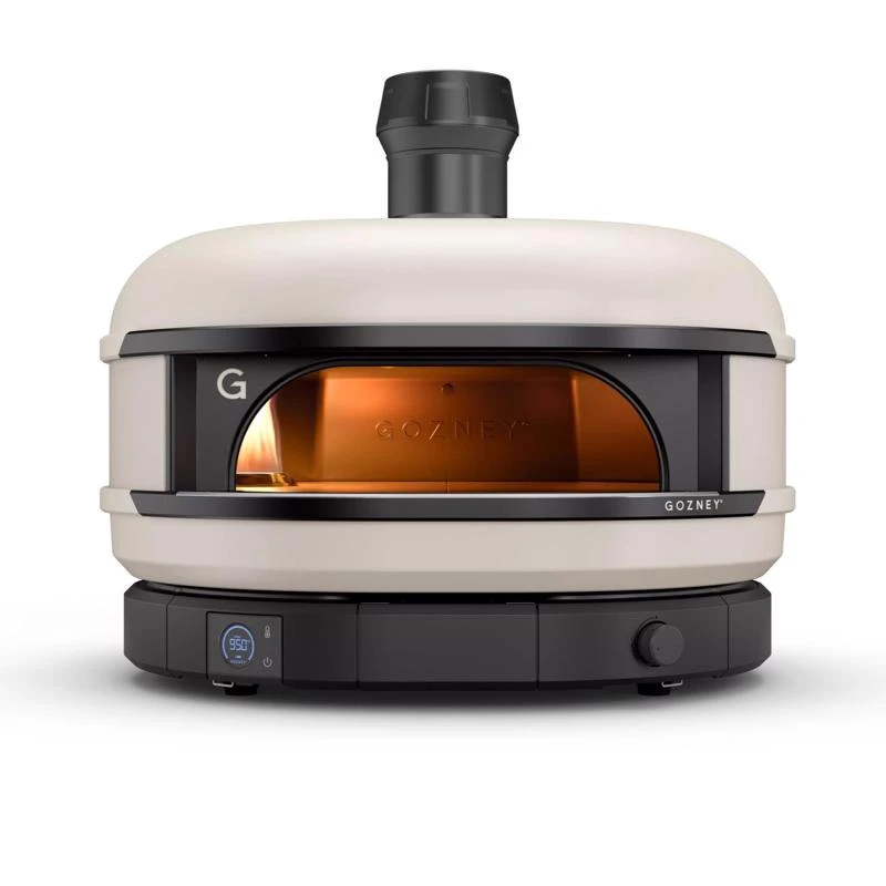 29 In. Liquid Propane Pizza Oven In Bone Color With 131 Lbs Weight