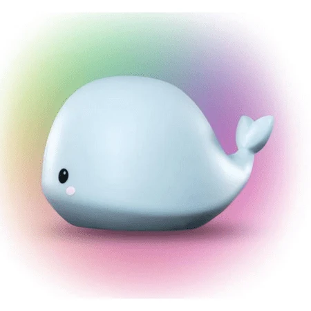 Whale Multicolor Changing Led Rechargeable Silicone Night Light