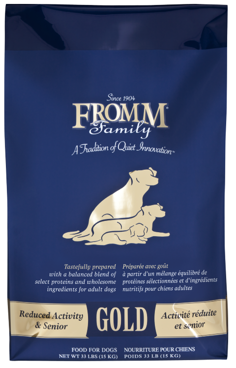 FROMM FAMILY Gold REDUCED ACTIVITY AND Senior Dog Food 30LB