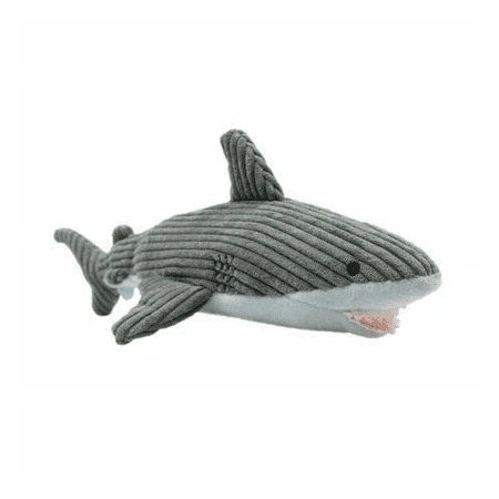 12 Inch Plush Shark Crunch Toy With Squeaker For Dogs