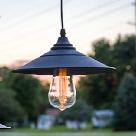 La-shded-8 Led Edison Bulb Pendant Lamp Accent Light Fixture