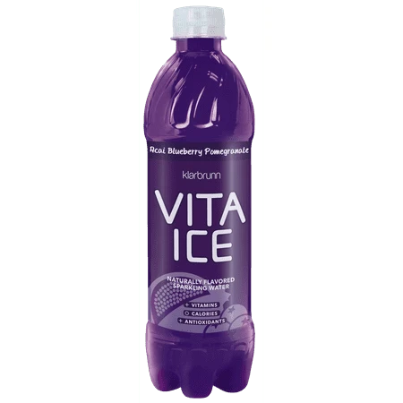 Vita Ice Blueberry Pomegranate Sparkling Water, 17 Fluid Ounces
