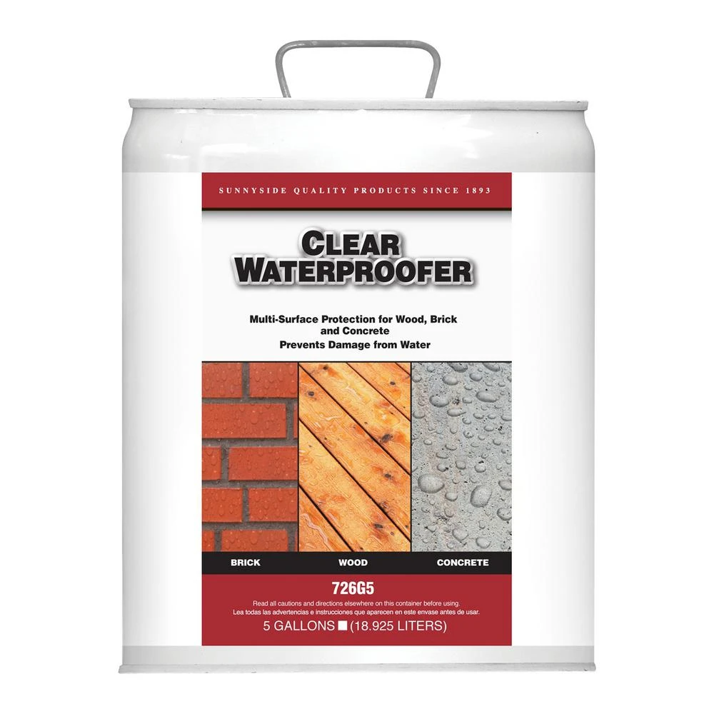5 Gallon Clear Waterproofer For Wood And Concrete Surfaces
