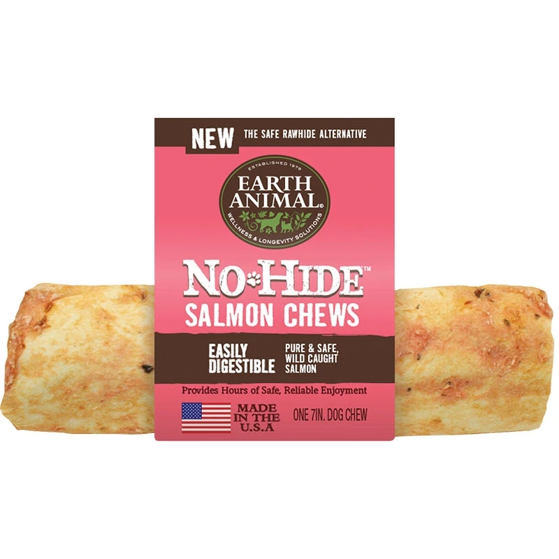 7 Inch No-hide Salmon Chews Dog Treats For Healthy Chewing
