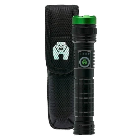 2000 Lumen Rechargeable Tactical Flashlight With Magnetic Charging