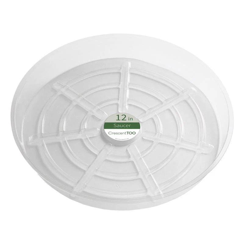 2 In. H X 12 In. D Clear Plastic Plant Saucer - Model Bv120s00c