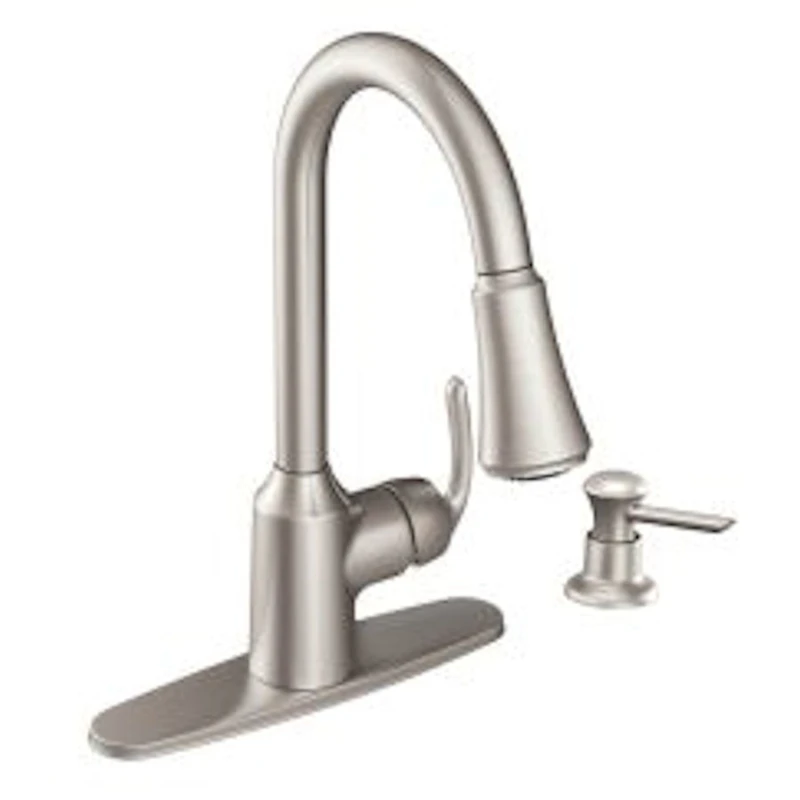 Bayhill One Handle Stainless Steel Kitchen Faucet Model Ca87094srs