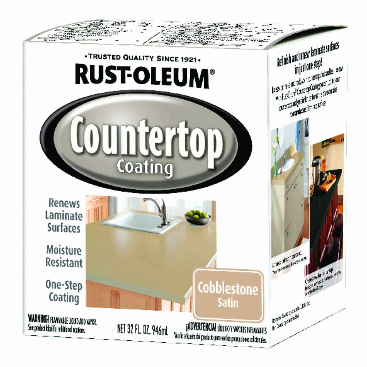 Cobblestone Countertop Kit 32 Oz. With Antimicrobial Protection