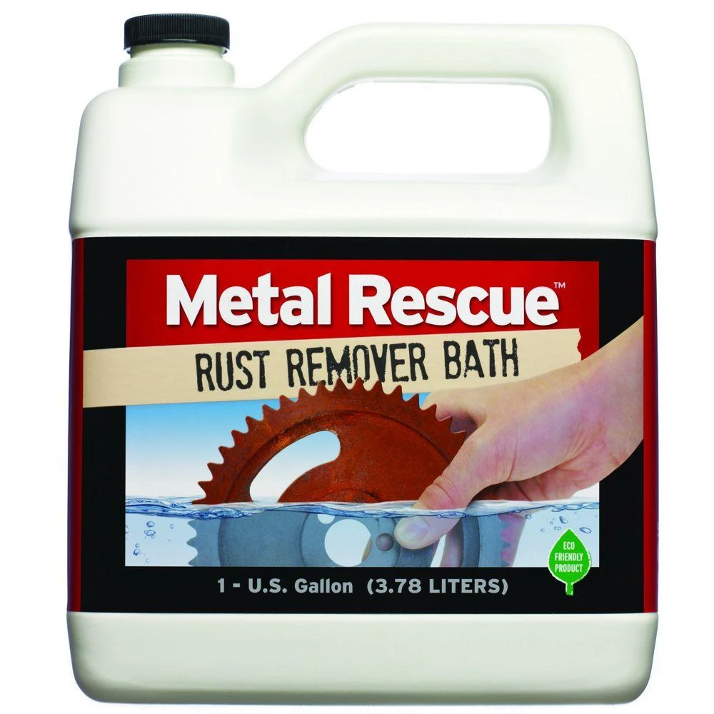 1 Gallon Metal Rescue Rust Remover Bath - Acid-free, Biodegradable Solution