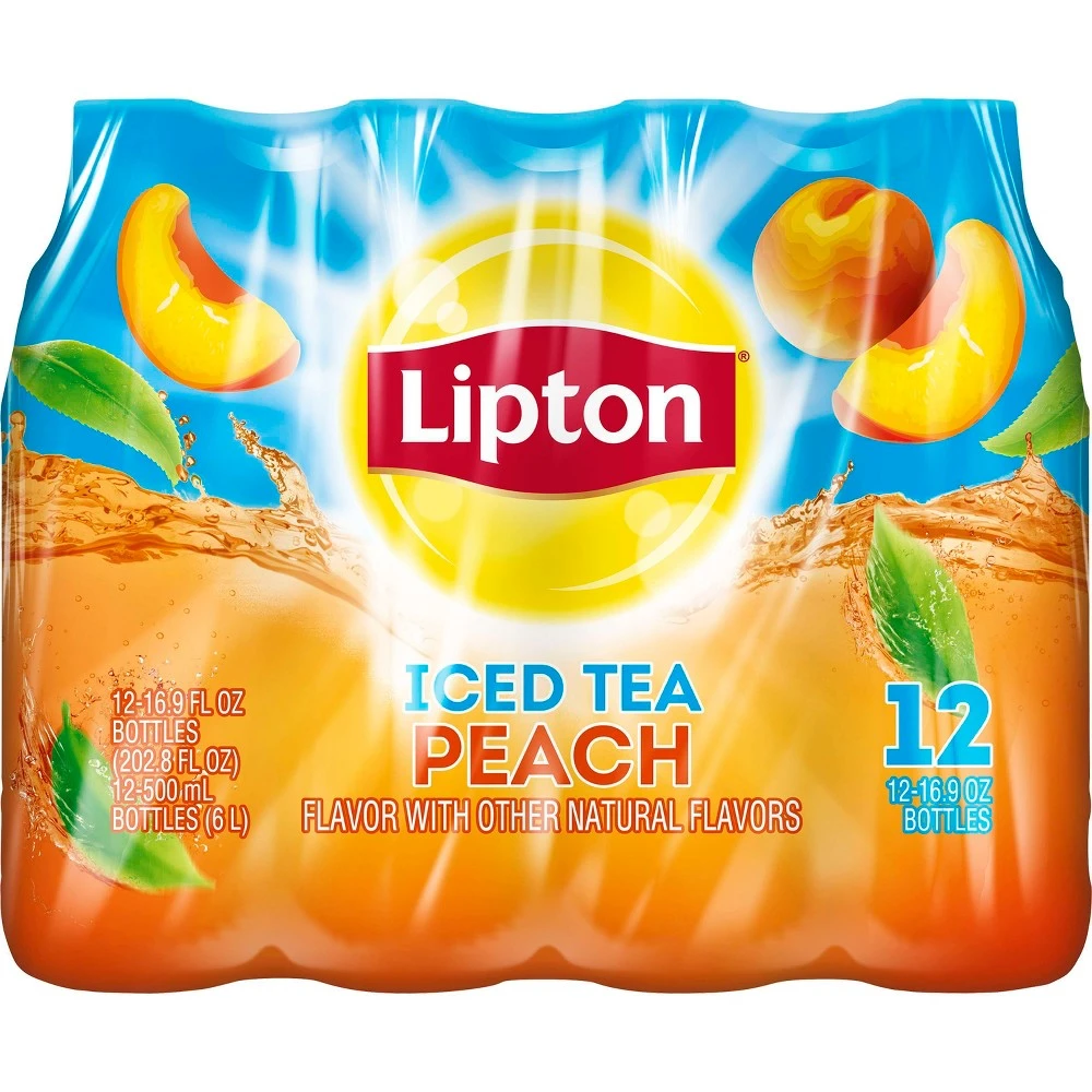 Peach Iced Tea - 12 Bottles, 16.9 Fluid Ounces Each